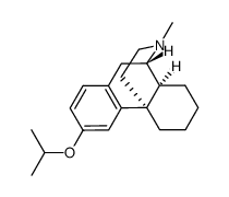 (+)-3-(2-propoxy)-17-methyl-morphinan Structure