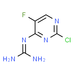 N-(2-Chloro-5-fluoro-pyrimidin-4-yl)-guanidine结构式