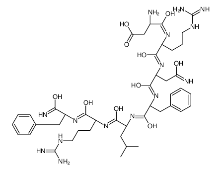 ASP-ARG-ASN-PHE-LEU-ARG-PHE AMIDE*TRIFLUOROACETATE结构式