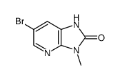 6-bromo-3-methylimidazo[4,5-b]pyridin-2-one结构式