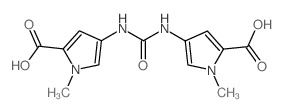 4-[(5-carboxy-1-methylpyrrol-3-yl)carbamoylamino]-1-methylpyrrole-2-carboxylic acid结构式