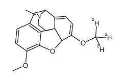 (4S,7aR,12bS)-9-methoxy-3-methyl-7-(trideuteriomethoxy)-2,4,7a,13-tetrahydro-1H-4,12-methanobenzofuro[3,2-e]isoquinoline结构式