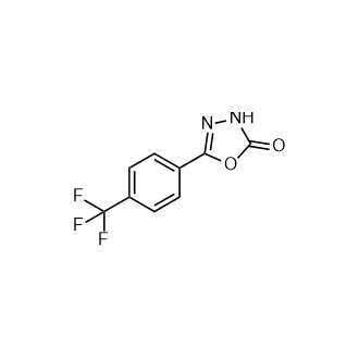 5-(4-(三氟甲基)苯基)-1,3,4-噁二唑-2(3H)-酮结构式