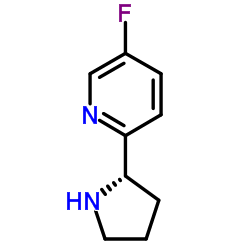 (S)-5-氟-2-(吡咯烷-2-基)吡啶二盐酸结构式