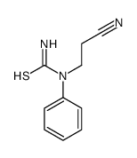 N-(2-氰基乙基)-N-苯基硫脲结构式