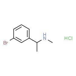 1-(3-bromophenyl)-N-methylethanamine hydrochloride structure