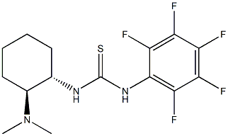 1-((1R,2R)-2-(二甲基氨基)环己基)-3-(全氟苯基)硫脲结构式