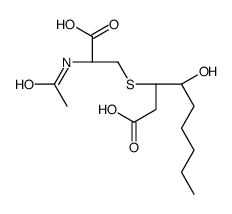 3-[(2R)-2-acetamido-2-carboxyethyl]sulfanyl-4-hydroxynonanoic acid结构式