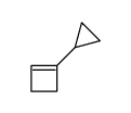 1-cyclopropylcyclobutene Structure