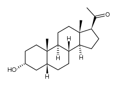 3alpha-hydroxy-5beta-pregnan-20-one Structure