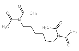 Acetamide,N,N'-1,6-hexanediylbis[N-acetyl- structure