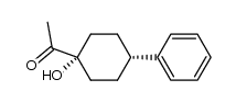 trans-4-Phenyl-1-acetylcyclohexanol Structure