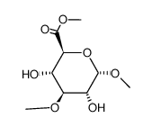 alpha-D-Glucopyranosiduronic acid, methyl 3-O-methyl-, methyl ester structure