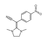 (1,3-dimethyl-imidazolidin-2-ylidene)-(4-nitro-phenyl)-acetonitrile结构式