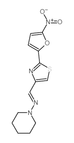 1-Piperidinamine,N-[[2-(5-nitro-2-furanyl)-4-thiazolyl]methylene]- picture