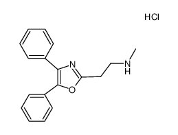 [2-(4,5-diphenyl-oxazol-2-yl)-ethyl]-methyl-amine, monohydrochloride Structure