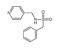 1-phenyl-N-(pyridin-4-ylmethyl)methanesulfonamide结构式