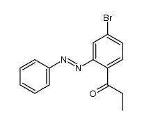 1-(4-bromo-2-(phenyldiazenyl)phenyl)propan-1-one结构式