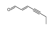 hept-2-en-4-ynal Structure