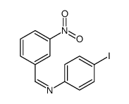 N-(3-Nitrobenzylidene)-4-iodoaniline Structure