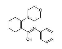 2-morpholin-4-yl-N-phenylcyclohexene-1-carboxamide Structure