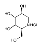 1-DEOXY-L-ALTRONOJIRIMYCIN, HYDROCHLORIDE结构式