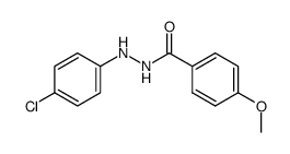 1-(p-methoxybenzoyl)-2-(p-chlorophenyl)hydrazine结构式