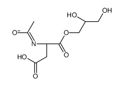 (3S)-3-acetamido-4-(2,3-dihydroxypropoxy)-4-oxobutanoate Structure