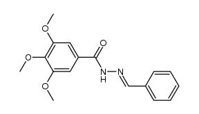 N'-benzylidene-3,4,5-trimethoxybenzohydrazide Structure