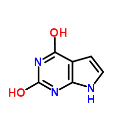 2,4-二羟基吡咯[2,3-d]嘧啶结构式