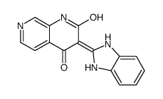 3-(1,3-dihydrobenzimidazol-2-ylidene)-1H-1,7-naphthyridine-2,4-dione Structure