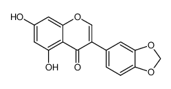 3-(benzo[d][1,3]dioxol-5-yl)-5,7-dihydroxy-4H-chromen-4-one Structure