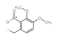 1-(chloromethyl)-3,4-dimethoxy-2-nitro-benzene结构式