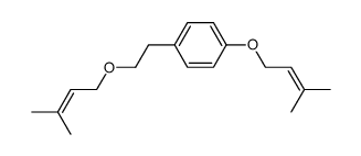 2-(4-hydroxyphenyl)ethanol diprenyl ether结构式