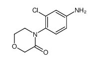 3-chloro-4-(3-oxo-morpholin-4-yl)-aniline Structure