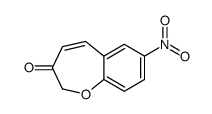 7-nitro-1-benzoxepin-3-one Structure