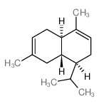 Naphthalene,1,2,4a,5,8,8a-hexahydro-4,7-dimethyl-1-(1-methylethyl)-, (1S,4aR,8aS)-结构式