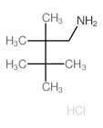 1-Butanamine,2,2,3,3-tetramethyl-, hydrochloride (1:1)结构式