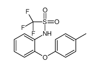 1,1,1-trifluoro-N-[2-(4-methylphenoxy)phenyl]methanesulfonamide结构式