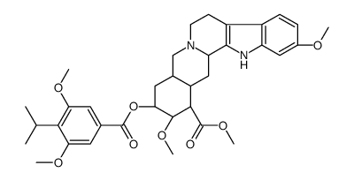 (3β,20α)-11,17α-Dimethoxy-18β-[(3,5-dimethoxy-4-isopropylbenzoyl)oxy]yohimban-16β-carboxylic acid methyl ester结构式