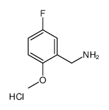 1-(5-Fluoro-2-methoxyphenyl)methanamine hydrochloride结构式