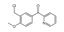 [3-(chloromethyl)-4-methoxyphenyl]-pyridin-2-ylmethanone Structure