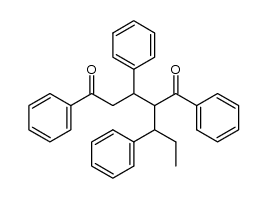 1,3,5-triphenyl-2-(1-phenylpropyl)pentane-1,5-dione结构式