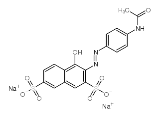 disodium 3-[[4-(acetylamino)phenyl]azo]-4-hydroxynaphthalene-2,7-disulphonate picture