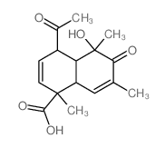 4-acetyl-5-hydroxy-1,5,7-trimethyl-6-oxo-4a,8a-dihydro-4H-naphthalene-1-carboxylic acid Structure