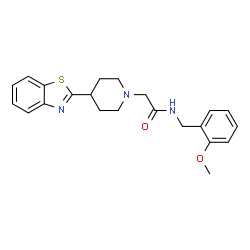 1-Piperidineacetamide,4-(2-benzothiazolyl)-N-[(2-methoxyphenyl)methyl]-(9CI) picture