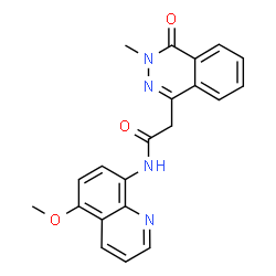 1-Phthalazineacetamide,3,4-dihydro-N-(5-methoxy-8-quinolinyl)-3-methyl-4-oxo-(9CI) structure