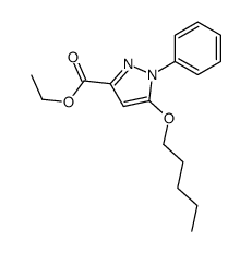 ethyl 5-pentoxy-1-phenylpyrazole-3-carboxylate结构式