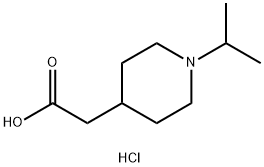 2-[1-(丙-2-基)哌啶-4-基]乙酸盐酸盐结构式