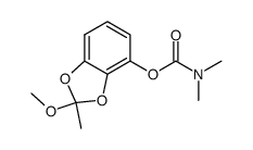 2-methoxy-2-methyl-1,3-benzodioxol-4-yl N,N-dimethylcarbamate Structure